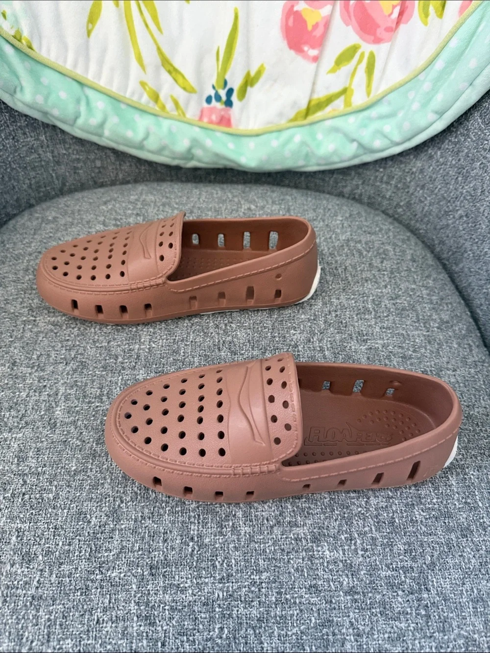 Boys Floafers Ventilated Casual Slip-On Shoes - Brown. Worn once.